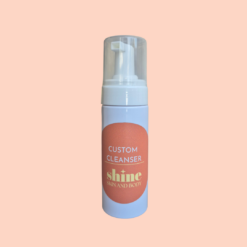 Shine Skin and Body Custom Cleanser 150ml gentle professional cleanser for all skin types, Richmond Melbourne